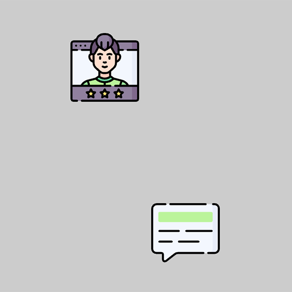 A connector with animation